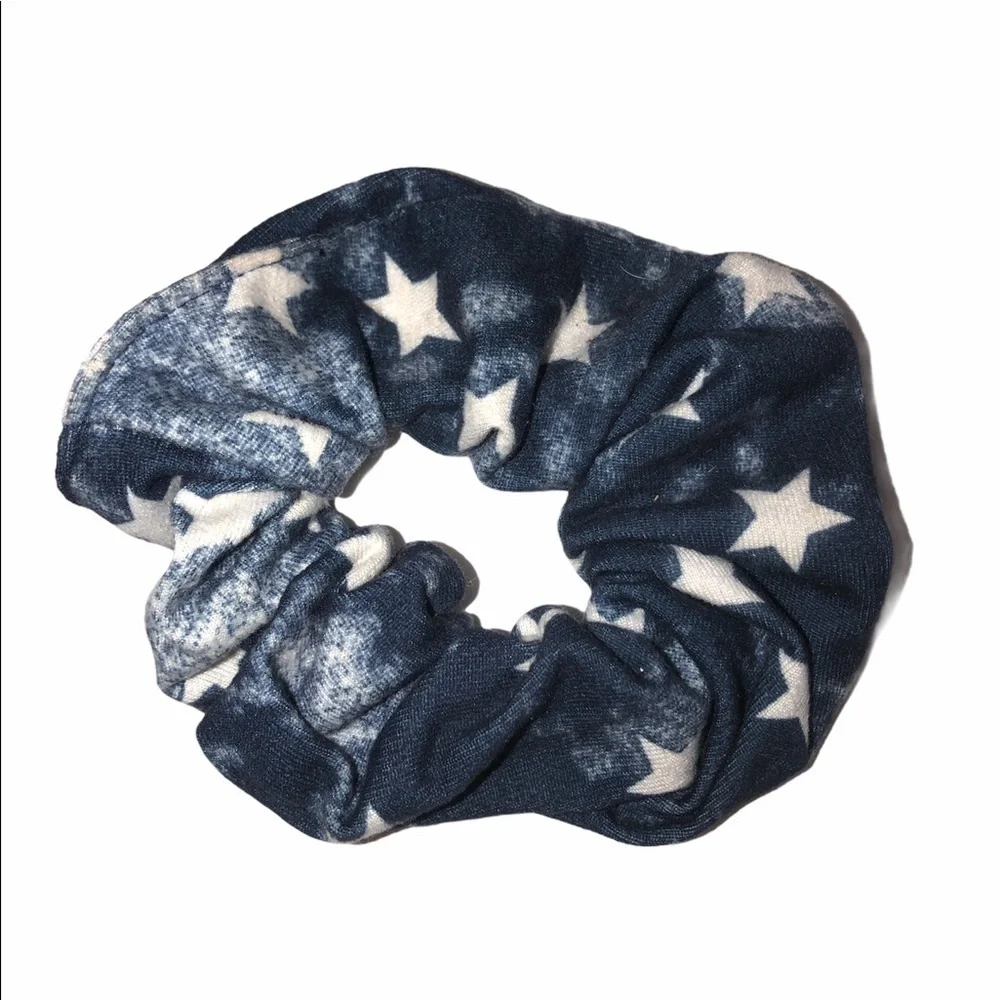 Blue stars VSCO girl scrunchie